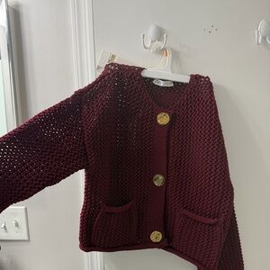 Zara Gold button sweater